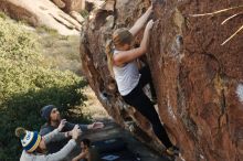 Bouldering in Hueco Tanks on 11/29/2019 with Blue Lizard Climbing and Yoga

Filename: SRM_20191129_1423080.jpg
Aperture: f/4.5
Shutter Speed: 1/250
Body: Canon EOS-1D Mark II
Lens: Canon EF 50mm f/1.8 II