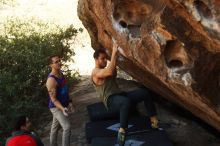 Bouldering in Hueco Tanks on 11/29/2019 with Blue Lizard Climbing and Yoga

Filename: SRM_20191129_1425240.jpg
Aperture: f/4.5
Shutter Speed: 1/250
Body: Canon EOS-1D Mark II
Lens: Canon EF 50mm f/1.8 II