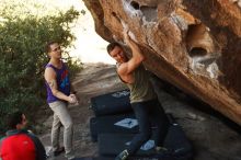 Bouldering in Hueco Tanks on 11/29/2019 with Blue Lizard Climbing and Yoga

Filename: SRM_20191129_1425241.jpg
Aperture: f/4.0
Shutter Speed: 1/250
Body: Canon EOS-1D Mark II
Lens: Canon EF 50mm f/1.8 II