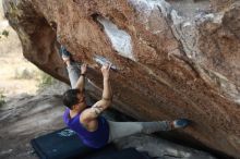 Bouldering in Hueco Tanks on 11/29/2019 with Blue Lizard Climbing and Yoga

Filename: SRM_20191129_1427400.jpg
Aperture: f/2.8
Shutter Speed: 1/250
Body: Canon EOS-1D Mark II
Lens: Canon EF 50mm f/1.8 II