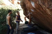 Bouldering in Hueco Tanks on 11/29/2019 with Blue Lizard Climbing and Yoga

Filename: SRM_20191129_1429420.jpg
Aperture: f/4.5
Shutter Speed: 1/250
Body: Canon EOS-1D Mark II
Lens: Canon EF 50mm f/1.8 II