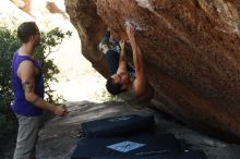 Bouldering in Hueco Tanks on 11/29/2019 with Blue Lizard Climbing and Yoga

Filename: SRM_20191129_1434570.jpg
Aperture: f/4.0
Shutter Speed: 1/250
Body: Canon EOS-1D Mark II
Lens: Canon EF 50mm f/1.8 II