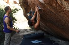 Bouldering in Hueco Tanks on 11/29/2019 with Blue Lizard Climbing and Yoga

Filename: SRM_20191129_1434580.jpg
Aperture: f/4.0
Shutter Speed: 1/250
Body: Canon EOS-1D Mark II
Lens: Canon EF 50mm f/1.8 II