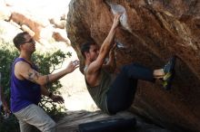 Bouldering in Hueco Tanks on 11/29/2019 with Blue Lizard Climbing and Yoga

Filename: SRM_20191129_1435031.jpg
Aperture: f/4.5
Shutter Speed: 1/250
Body: Canon EOS-1D Mark II
Lens: Canon EF 50mm f/1.8 II