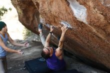 Bouldering in Hueco Tanks on 11/29/2019 with Blue Lizard Climbing and Yoga

Filename: SRM_20191129_1437231.jpg
Aperture: f/3.5
Shutter Speed: 1/250
Body: Canon EOS-1D Mark II
Lens: Canon EF 50mm f/1.8 II