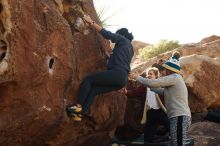 Bouldering in Hueco Tanks on 11/29/2019 with Blue Lizard Climbing and Yoga

Filename: SRM_20191129_1440310.jpg
Aperture: f/5.6
Shutter Speed: 1/250
Body: Canon EOS-1D Mark II
Lens: Canon EF 50mm f/1.8 II