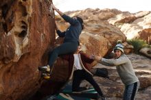 Bouldering in Hueco Tanks on 11/29/2019 with Blue Lizard Climbing and Yoga

Filename: SRM_20191129_1440350.jpg
Aperture: f/5.6
Shutter Speed: 1/250
Body: Canon EOS-1D Mark II
Lens: Canon EF 50mm f/1.8 II