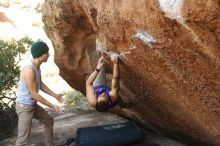 Bouldering in Hueco Tanks on 11/29/2019 with Blue Lizard Climbing and Yoga

Filename: SRM_20191129_1446030.jpg
Aperture: f/3.2
Shutter Speed: 1/250
Body: Canon EOS-1D Mark II
Lens: Canon EF 50mm f/1.8 II
