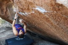 Bouldering in Hueco Tanks on 11/29/2019 with Blue Lizard Climbing and Yoga

Filename: SRM_20191129_1450160.jpg
Aperture: f/2.8
Shutter Speed: 1/250
Body: Canon EOS-1D Mark II
Lens: Canon EF 50mm f/1.8 II