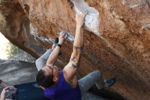 Bouldering in Hueco Tanks on 11/29/2019 with Blue Lizard Climbing and Yoga

Filename: SRM_20191129_1450460.jpg
Aperture: f/3.5
Shutter Speed: 1/250
Body: Canon EOS-1D Mark II
Lens: Canon EF 50mm f/1.8 II