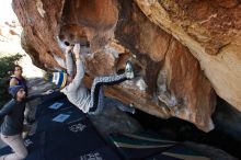 Bouldering in Hueco Tanks on 11/29/2019 with Blue Lizard Climbing and Yoga

Filename: SRM_20191129_1459410.jpg
Aperture: f/5.0
Shutter Speed: 1/250
Body: Canon EOS-1D Mark II
Lens: Canon EF 16-35mm f/2.8 L
