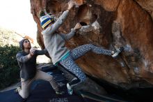 Bouldering in Hueco Tanks on 11/29/2019 with Blue Lizard Climbing and Yoga

Filename: SRM_20191129_1504570.jpg
Aperture: f/7.1
Shutter Speed: 1/250
Body: Canon EOS-1D Mark II
Lens: Canon EF 16-35mm f/2.8 L