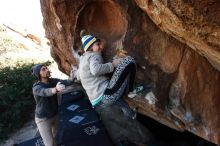 Bouldering in Hueco Tanks on 11/29/2019 with Blue Lizard Climbing and Yoga

Filename: SRM_20191129_1505070.jpg
Aperture: f/7.1
Shutter Speed: 1/250
Body: Canon EOS-1D Mark II
Lens: Canon EF 16-35mm f/2.8 L