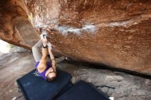 Bouldering in Hueco Tanks on 11/29/2019 with Blue Lizard Climbing and Yoga

Filename: SRM_20191129_1515160.jpg
Aperture: f/5.0
Shutter Speed: 1/250
Body: Canon EOS-1D Mark II
Lens: Canon EF 16-35mm f/2.8 L