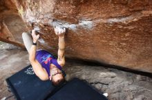 Bouldering in Hueco Tanks on 11/29/2019 with Blue Lizard Climbing and Yoga

Filename: SRM_20191129_1515170.jpg
Aperture: f/5.0
Shutter Speed: 1/250
Body: Canon EOS-1D Mark II
Lens: Canon EF 16-35mm f/2.8 L