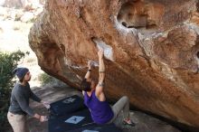 Bouldering in Hueco Tanks on 11/29/2019 with Blue Lizard Climbing and Yoga

Filename: SRM_20191129_1527401.jpg
Aperture: f/7.1
Shutter Speed: 1/250
Body: Canon EOS-1D Mark II
Lens: Canon EF 16-35mm f/2.8 L