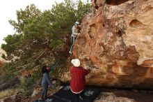 Bouldering in Hueco Tanks on 11/29/2019 with Blue Lizard Climbing and Yoga

Filename: SRM_20191129_1618410.jpg
Aperture: f/7.1
Shutter Speed: 1/250
Body: Canon EOS-1D Mark II
Lens: Canon EF 16-35mm f/2.8 L