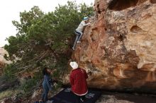 Bouldering in Hueco Tanks on 11/29/2019 with Blue Lizard Climbing and Yoga

Filename: SRM_20191129_1618470.jpg
Aperture: f/7.1
Shutter Speed: 1/250
Body: Canon EOS-1D Mark II
Lens: Canon EF 16-35mm f/2.8 L