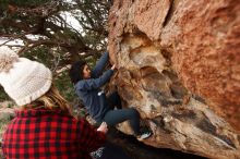 Bouldering in Hueco Tanks on 11/29/2019 with Blue Lizard Climbing and Yoga

Filename: SRM_20191129_1623340.jpg
Aperture: f/6.3
Shutter Speed: 1/250
Body: Canon EOS-1D Mark II
Lens: Canon EF 16-35mm f/2.8 L