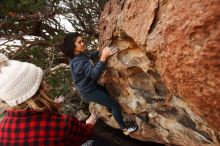 Bouldering in Hueco Tanks on 11/29/2019 with Blue Lizard Climbing and Yoga

Filename: SRM_20191129_1623350.jpg
Aperture: f/6.3
Shutter Speed: 1/250
Body: Canon EOS-1D Mark II
Lens: Canon EF 16-35mm f/2.8 L