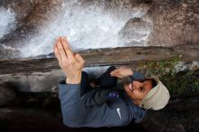 Bouldering in Hueco Tanks on 11/29/2019 with Blue Lizard Climbing and Yoga

Filename: SRM_20191129_1636311.jpg
Aperture: f/4.5
Shutter Speed: 1/250
Body: Canon EOS-1D Mark II
Lens: Canon EF 16-35mm f/2.8 L