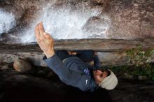 Bouldering in Hueco Tanks on 11/29/2019 with Blue Lizard Climbing and Yoga

Filename: SRM_20191129_1636460.jpg
Aperture: f/4.0
Shutter Speed: 1/250
Body: Canon EOS-1D Mark II
Lens: Canon EF 16-35mm f/2.8 L