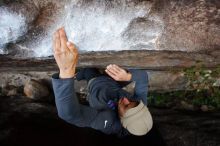 Bouldering in Hueco Tanks on 11/29/2019 with Blue Lizard Climbing and Yoga

Filename: SRM_20191129_1636461.jpg
Aperture: f/4.0
Shutter Speed: 1/250
Body: Canon EOS-1D Mark II
Lens: Canon EF 16-35mm f/2.8 L