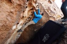 Bouldering in Hueco Tanks on 11/30/2019 with Blue Lizard Climbing and Yoga

Filename: SRM_20191130_1005100.jpg
Aperture: f/6.3
Shutter Speed: 1/250
Body: Canon EOS-1D Mark II
Lens: Canon EF 16-35mm f/2.8 L