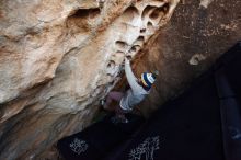 Bouldering in Hueco Tanks on 11/30/2019 with Blue Lizard Climbing and Yoga

Filename: SRM_20191130_1009000.jpg
Aperture: f/4.0
Shutter Speed: 1/250
Body: Canon EOS-1D Mark II
Lens: Canon EF 16-35mm f/2.8 L