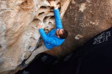 Bouldering in Hueco Tanks on 11/30/2019 with Blue Lizard Climbing and Yoga

Filename: SRM_20191130_1016050.jpg
Aperture: f/4.5
Shutter Speed: 1/250
Body: Canon EOS-1D Mark II
Lens: Canon EF 16-35mm f/2.8 L