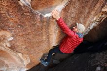 Bouldering in Hueco Tanks on 11/30/2019 with Blue Lizard Climbing and Yoga

Filename: SRM_20191130_1019351.jpg
Aperture: f/5.6
Shutter Speed: 1/250
Body: Canon EOS-1D Mark II
Lens: Canon EF 16-35mm f/2.8 L