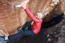 Bouldering in Hueco Tanks on 11/30/2019 with Blue Lizard Climbing and Yoga

Filename: SRM_20191130_1019380.jpg
Aperture: f/5.0
Shutter Speed: 1/250
Body: Canon EOS-1D Mark II
Lens: Canon EF 16-35mm f/2.8 L