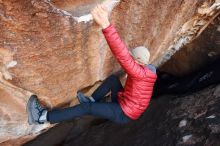 Bouldering in Hueco Tanks on 11/30/2019 with Blue Lizard Climbing and Yoga

Filename: SRM_20191130_1019390.jpg
Aperture: f/5.6
Shutter Speed: 1/250
Body: Canon EOS-1D Mark II
Lens: Canon EF 16-35mm f/2.8 L