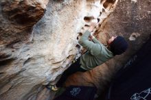 Bouldering in Hueco Tanks on 11/30/2019 with Blue Lizard Climbing and Yoga

Filename: SRM_20191130_1020380.jpg
Aperture: f/3.2
Shutter Speed: 1/250
Body: Canon EOS-1D Mark II
Lens: Canon EF 16-35mm f/2.8 L