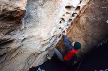 Bouldering in Hueco Tanks on 11/30/2019 with Blue Lizard Climbing and Yoga

Filename: SRM_20191130_1022550.jpg
Aperture: f/3.2
Shutter Speed: 1/250
Body: Canon EOS-1D Mark II
Lens: Canon EF 16-35mm f/2.8 L