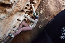 Bouldering in Hueco Tanks on 11/30/2019 with Blue Lizard Climbing and Yoga

Filename: SRM_20191130_1025060.jpg
Aperture: f/4.5
Shutter Speed: 1/250
Body: Canon EOS-1D Mark II
Lens: Canon EF 16-35mm f/2.8 L