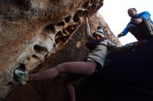 Bouldering in Hueco Tanks on 11/30/2019 with Blue Lizard Climbing and Yoga

Filename: SRM_20191130_1025220.jpg
Aperture: f/7.1
Shutter Speed: 1/250
Body: Canon EOS-1D Mark II
Lens: Canon EF 16-35mm f/2.8 L