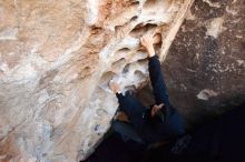 Bouldering in Hueco Tanks on 11/30/2019 with Blue Lizard Climbing and Yoga

Filename: SRM_20191130_1031160.jpg
Aperture: f/4.0
Shutter Speed: 1/250
Body: Canon EOS-1D Mark II
Lens: Canon EF 16-35mm f/2.8 L