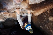 Bouldering in Hueco Tanks on 11/30/2019 with Blue Lizard Climbing and Yoga

Filename: SRM_20191130_1034081.jpg
Aperture: f/6.3
Shutter Speed: 1/250
Body: Canon EOS-1D Mark II
Lens: Canon EF 16-35mm f/2.8 L