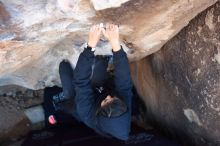 Bouldering in Hueco Tanks on 11/30/2019 with Blue Lizard Climbing and Yoga

Filename: SRM_20191130_1043590.jpg
Aperture: f/3.5
Shutter Speed: 1/250
Body: Canon EOS-1D Mark II
Lens: Canon EF 16-35mm f/2.8 L