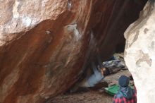 Bouldering in Hueco Tanks on 11/30/2019 with Blue Lizard Climbing and Yoga

Filename: SRM_20191130_1100110.jpg
Aperture: f/3.5
Shutter Speed: 1/250
Body: Canon EOS-1D Mark II
Lens: Canon EF 50mm f/1.8 II