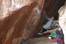Bouldering in Hueco Tanks on 11/30/2019 with Blue Lizard Climbing and Yoga

Filename: SRM_20191130_1100400.jpg
Aperture: f/3.5
Shutter Speed: 1/250
Body: Canon EOS-1D Mark II
Lens: Canon EF 50mm f/1.8 II