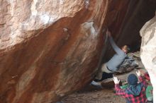 Bouldering in Hueco Tanks on 11/30/2019 with Blue Lizard Climbing and Yoga

Filename: SRM_20191130_1100410.jpg
Aperture: f/3.5
Shutter Speed: 1/250
Body: Canon EOS-1D Mark II
Lens: Canon EF 50mm f/1.8 II