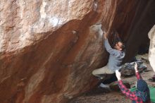 Bouldering in Hueco Tanks on 11/30/2019 with Blue Lizard Climbing and Yoga

Filename: SRM_20191130_1100570.jpg
Aperture: f/3.5
Shutter Speed: 1/250
Body: Canon EOS-1D Mark II
Lens: Canon EF 50mm f/1.8 II