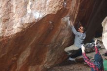 Bouldering in Hueco Tanks on 11/30/2019 with Blue Lizard Climbing and Yoga

Filename: SRM_20191130_1100580.jpg
Aperture: f/3.5
Shutter Speed: 1/250
Body: Canon EOS-1D Mark II
Lens: Canon EF 50mm f/1.8 II