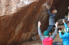 Bouldering in Hueco Tanks on 11/30/2019 with Blue Lizard Climbing and Yoga

Filename: SRM_20191130_1109470.jpg
Aperture: f/3.2
Shutter Speed: 1/250
Body: Canon EOS-1D Mark II
Lens: Canon EF 50mm f/1.8 II