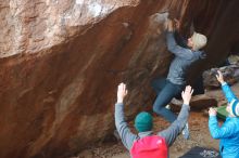 Bouldering in Hueco Tanks on 11/30/2019 with Blue Lizard Climbing and Yoga

Filename: SRM_20191130_1109480.jpg
Aperture: f/3.2
Shutter Speed: 1/250
Body: Canon EOS-1D Mark II
Lens: Canon EF 50mm f/1.8 II