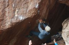 Bouldering in Hueco Tanks on 11/30/2019 with Blue Lizard Climbing and Yoga

Filename: SRM_20191130_1109540.jpg
Aperture: f/4.0
Shutter Speed: 1/250
Body: Canon EOS-1D Mark II
Lens: Canon EF 50mm f/1.8 II