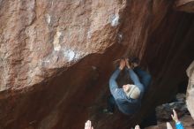 Bouldering in Hueco Tanks on 11/30/2019 with Blue Lizard Climbing and Yoga

Filename: SRM_20191130_1110000.jpg
Aperture: f/4.0
Shutter Speed: 1/250
Body: Canon EOS-1D Mark II
Lens: Canon EF 50mm f/1.8 II