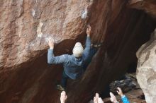 Bouldering in Hueco Tanks on 11/30/2019 with Blue Lizard Climbing and Yoga

Filename: SRM_20191130_1110060.jpg
Aperture: f/4.0
Shutter Speed: 1/250
Body: Canon EOS-1D Mark II
Lens: Canon EF 50mm f/1.8 II